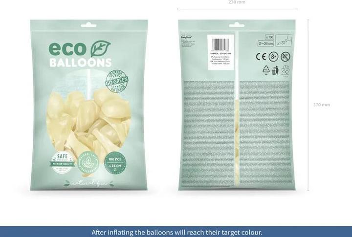 Produktbild Partydeco Luftballons transparent Eco (100 x)