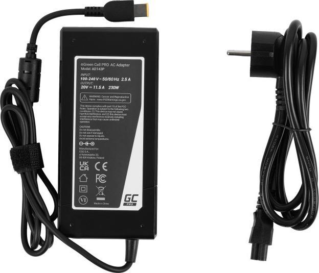 Produktbild GreenCell Green Cell AD143P Netzteil & Spannungsumwandler Universal 230 W Schwarz (230 W)