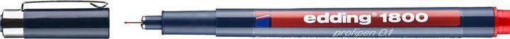 Edding Faserzeichner Profipen 1800 (Rot, 10 x)