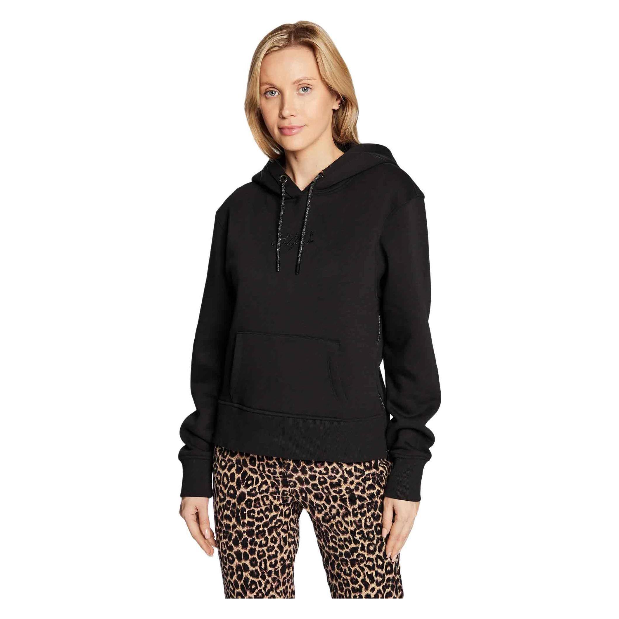 Guess, Damen, Pullover, Damen Sweatshirt Hanne Schwarz S, Schwarz, (S)