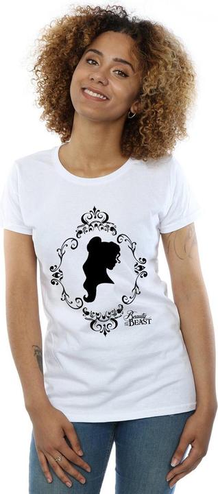 Actual product image Disney Princess Womens/Ladies Belle Silhouette Cotton T-Shirt (S)
