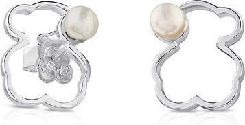 Immagine prodotto Tous Silver earrings with teddy bear and pearl 2 in 1 Silhouette 1000091300, hint: Double earrings