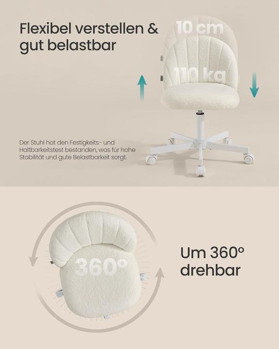 Produktbild Songmics Homeoffice-Schreibtischstuhl, höhenverstellbar