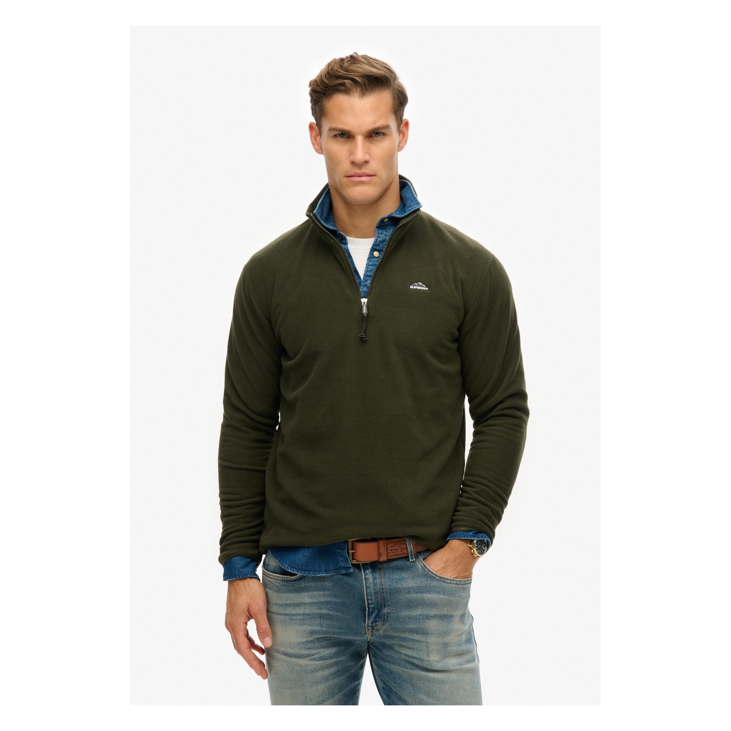 Superdry, Herren, Outdoorjacken, Giacca In Pile (Xxl), Grün, Xxl