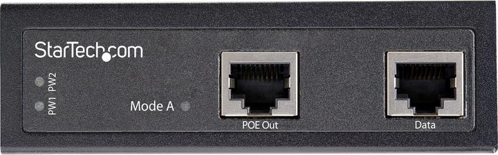 Actual product image StarTech .com Industrial Gigabit Ethernet PoE Injector (802.3af (PoE), 802.3at (PoE+), 30 W)