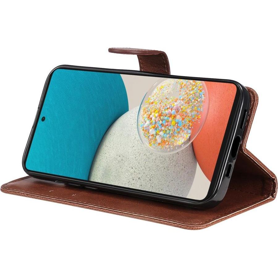 Thumbnail - Cover-Discount Galaxy A53 5G - Leder Etui Hülle braun (Samsung Galaxy A53 5G), Smartphone Hülle, Braun