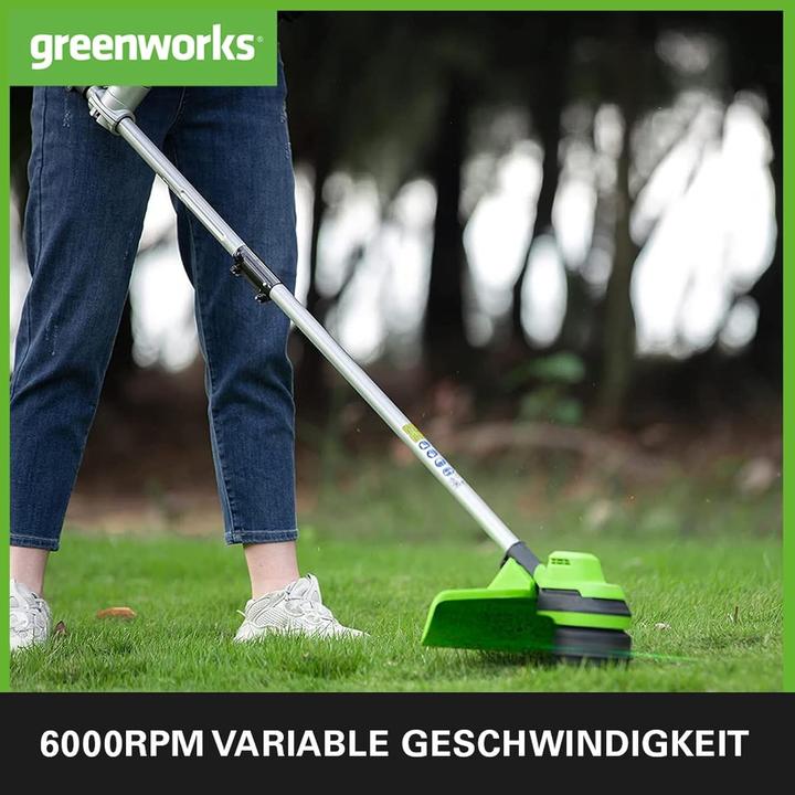 Actual product image Greenworks Brushless Cordless String Trimmer with Harness (Trim line)