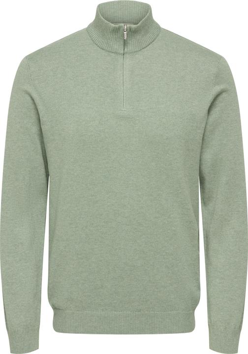 Produktbild Only & Sons Onsloui Reg 12 Mel Half Zip Knit Noos (XS)