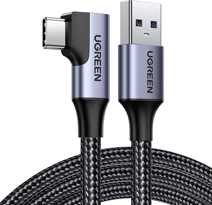 Image du produit Ugreen Angle cable USB to USB-C US385, 3A, 1m (black) (1 m, USB 3.1, 15 W)