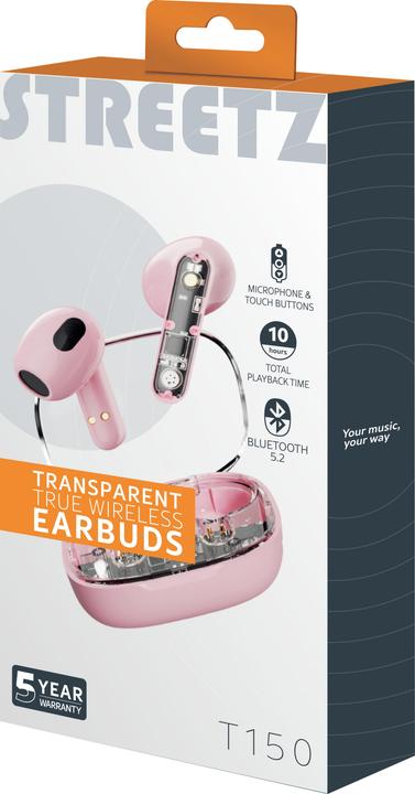 Actual product image Streetz T150 (No noise cancellation, 10 h, Wireless)