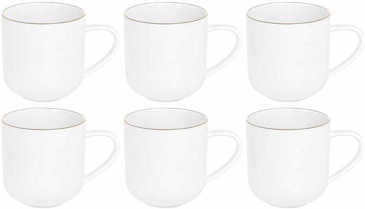 Produktbild Furber Tasse 400 ml, 6 Stück, Weiss/Gold (6 x)