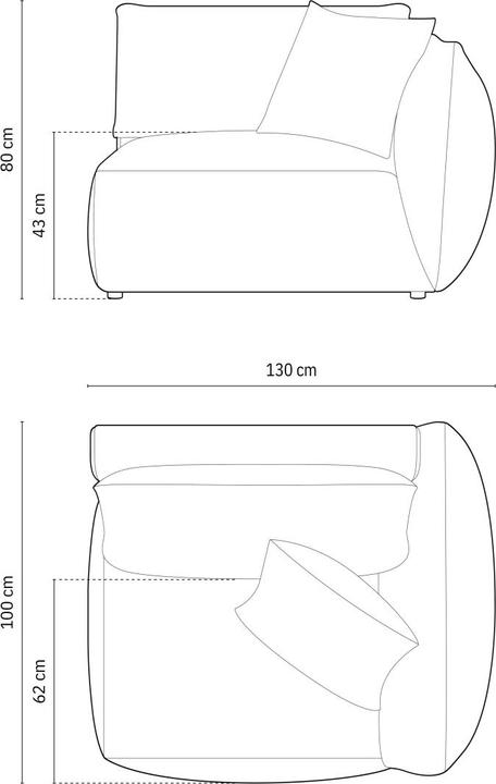 Produktbild Micadoni Chris (Modular Sofa, 1-Sitzer)