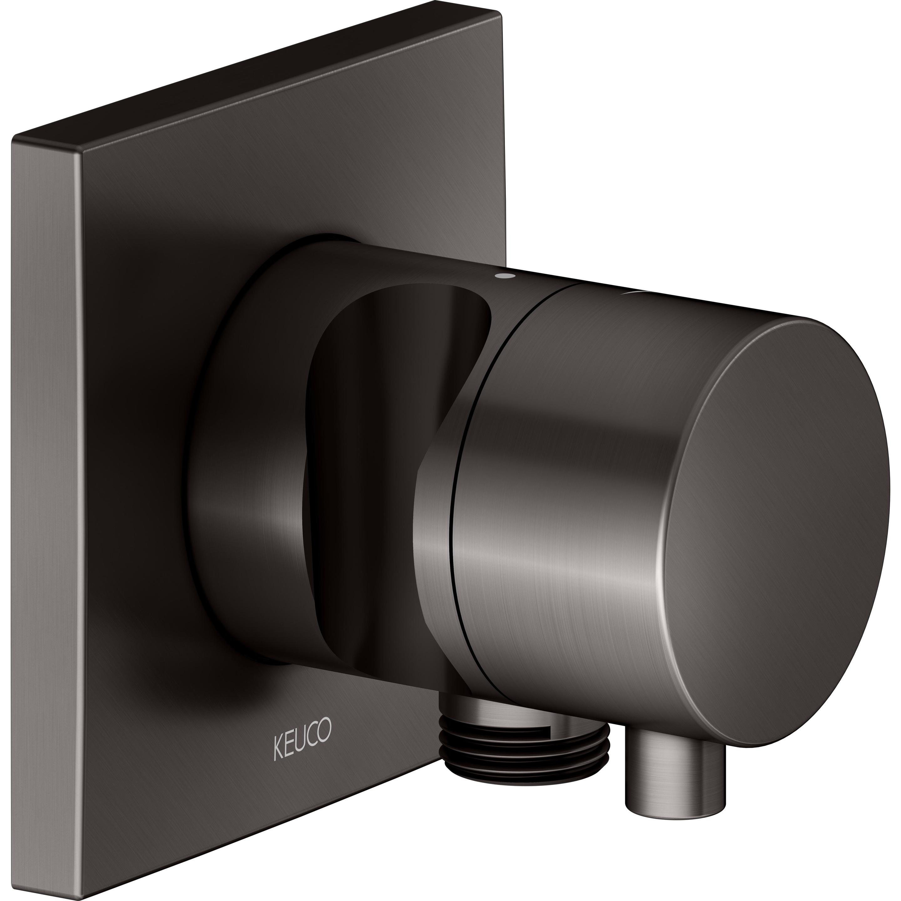 Keuco, Badarmatur, IXMO Absperrventil UP, 1 Verbraucher mit Schlauchanschluss und Brausehalter mit Comfort Griff