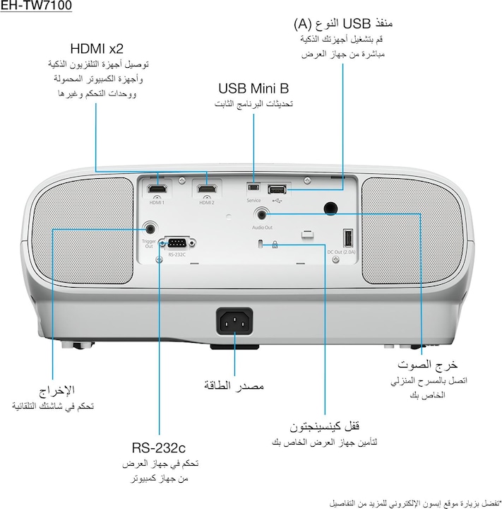 Actual product image Epson EH-TW7100 (4K, 3000 lm, 1.32 - 2.15:1)
