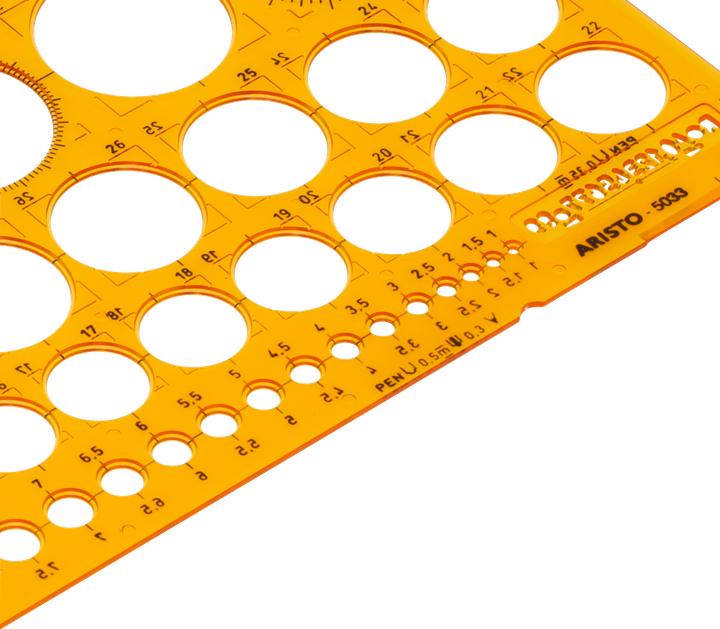 Actual product image Aristo Circle template (26 cm, Plastic)