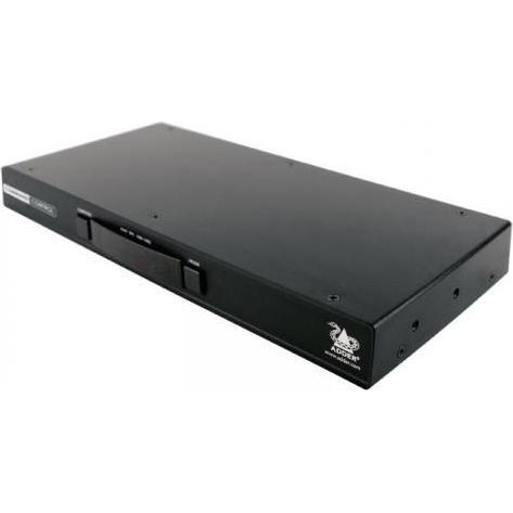 Adder Command / Control Switch 4port, KVM Switch, Schwarz