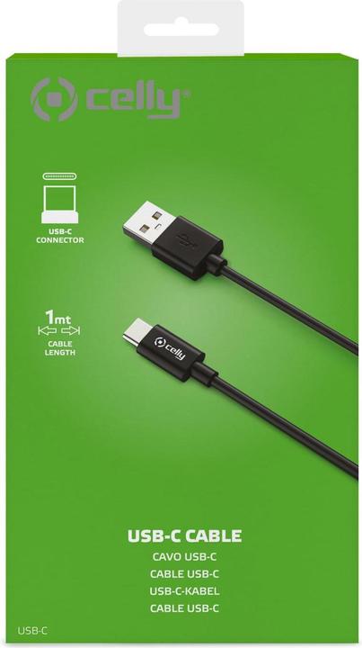 Image du produit Celly USB A – USB C (1 m, USB 2.0)