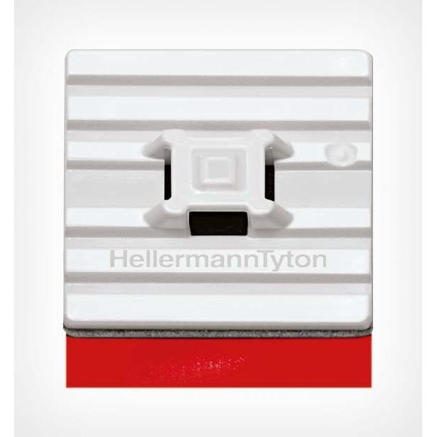 Thumbnail - HellermannTyton, Kabelbinder, Befestigungssockel ibler Klebesockel 28x28mm FMB4APT A (Klettkabelbinder, 28 mm, 100 Stk.)