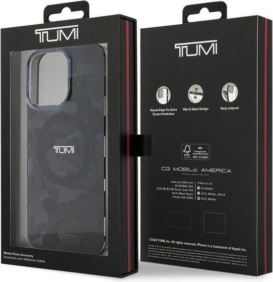 Actual product image Tumi TUHMP15LDLCAG iPhone 15 Pro 6.1" szary/grey hardcase Camo Print MagSafe (Apple iPhone 15 Pro)