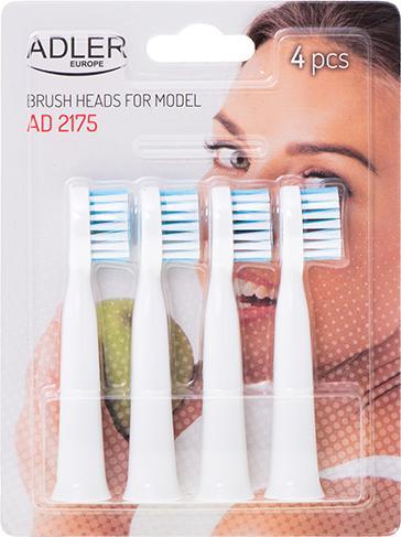 Adler AD 2175.1 Head Attachments for AD2175 Sonic Toothbrush Replacement Brush (4 x)