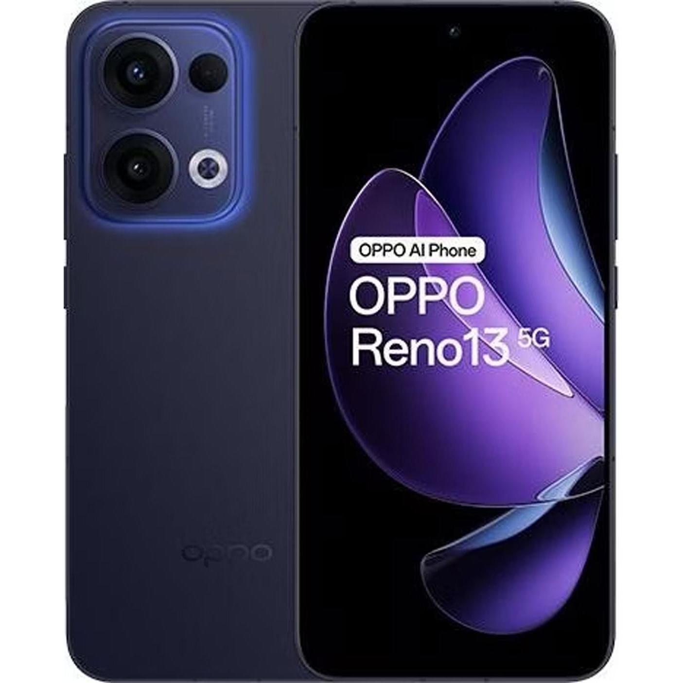 OPPO Reno13 5G Dual Sim 12GB RAM 256GB - Luminous Blue (256 GB, Luminous Blue, Dual SIM, 5G), Smartp
