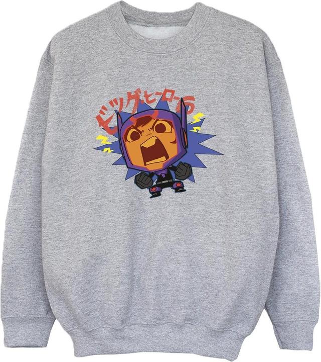 Immagine prodotto Disney Big Hero 6 Baymax Hiro Angry Manga Felpa Ragazzi (152, 158)
