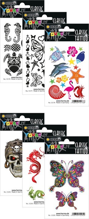 Actual product image Herma Children's tattoos