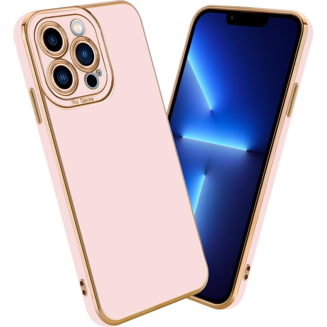 Thumbnail - Cadorabo TPU Hülle mit Kameraschutz für Apple iPhone 13 PRO MAX (Apple iPhone 13 Pro Max), Smartphone Hülle, Rosa