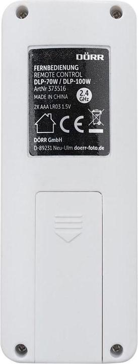 Dörr Fernbedienung für DLP-70W/DLP-100W (5 cm, 13 cm)