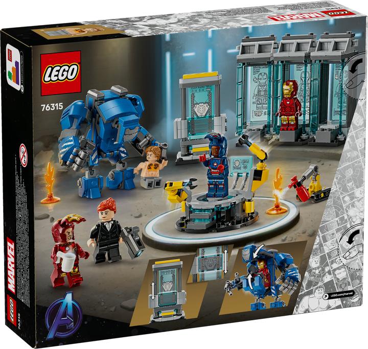 Actual product image LEGO Iron Man's Laboratory: Hall of Armour (LEGO Marvel)
