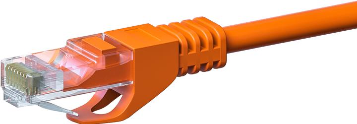 Produktbild Dsit CAT5e Netzwerkkabel, U/UTP, 3 meter, Orange, 100% Kupfer (U/UTP, CAT5e, 3 m)