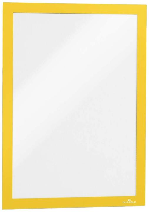 Actual product image Durable 2 magnetic frames self-adhesive DURAFRAME® yellow
