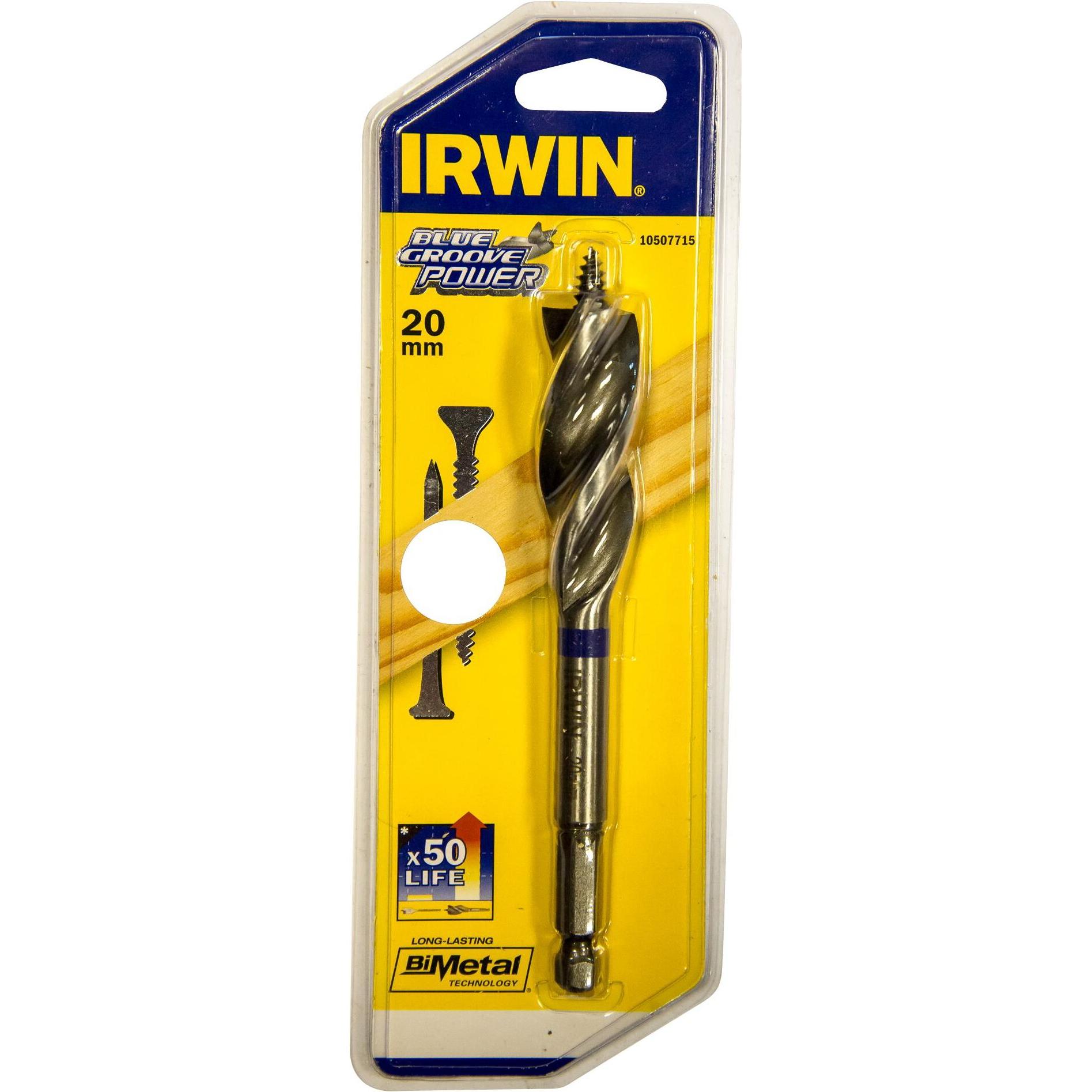 Thumbnail - Irwin, Bohrereinsatz, Holzspiralbohrer (bis 20 Millimeter)