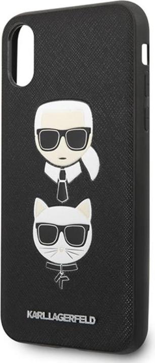 Produktbild Karl Lagerfeld KLHCPXSAKICKCBK iPhone X/XS czarny/black hardcase Saffiano Karl&Choupette Head (Apple iPhone X, Apple iPhone XS)