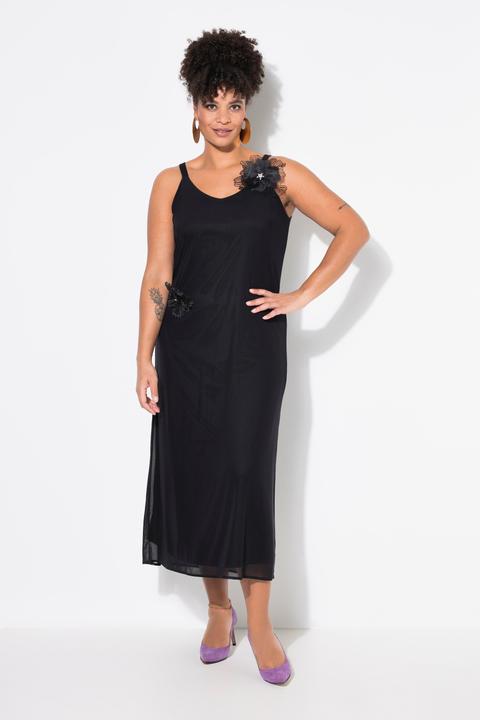 Produktbild Miamoda Mesh-Maxikleid, A-Linie, abnehmbare 3D-Blüten (46)