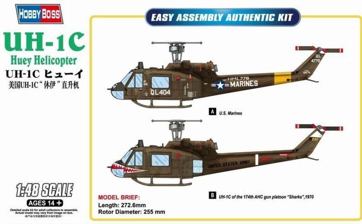 Produktbild Hobby Boss UH-1C Huey Helicopter