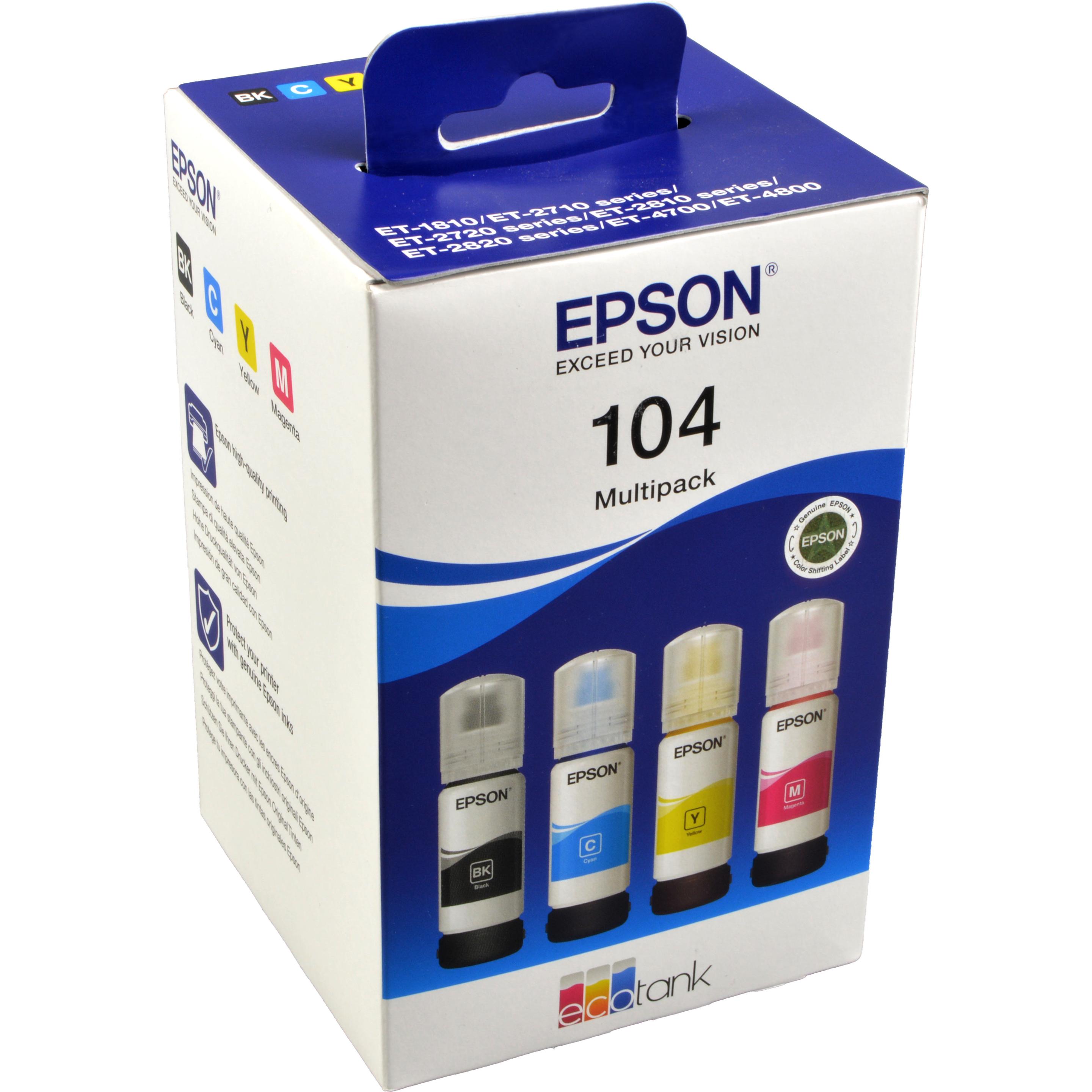 Thumbnail - Epson, Druckerpatrone, 104 Multipack (M, Y, C, BK)