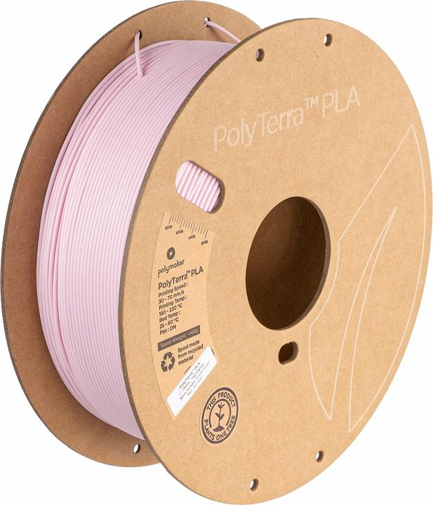 Image du produit Polymaker PolyTerra (PLA, 1.75 mm, 1000 g, Pink)