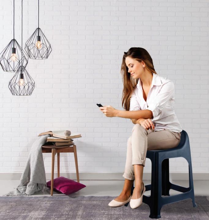 Actual product image Benson Home Chair stackable anthracite