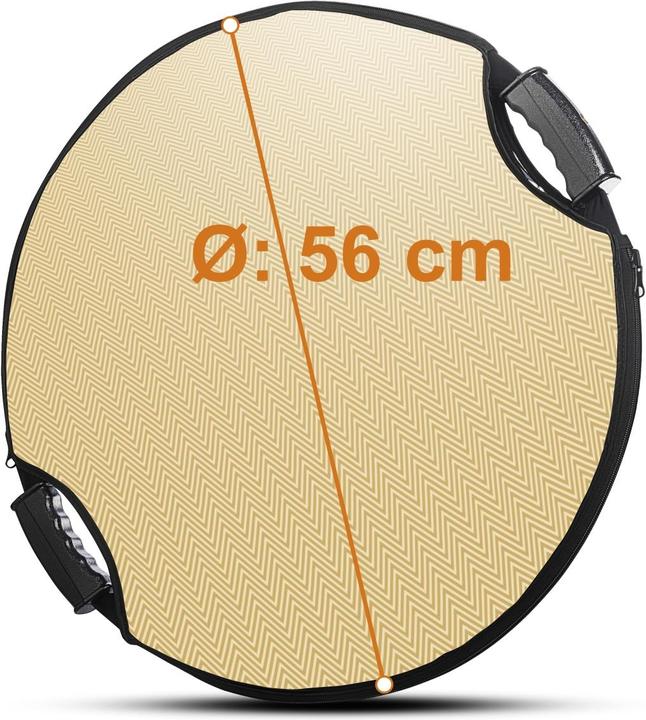 Immagine prodotto Walimex pro Pro 5 in 1 catarifrangente pieghevole comfort ondulato (Riflettore pieghevole, 56 cm)