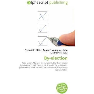 By-election, Fachbücher von Agnes F. Vandome, Frederic P. Miller, John McBrewster
