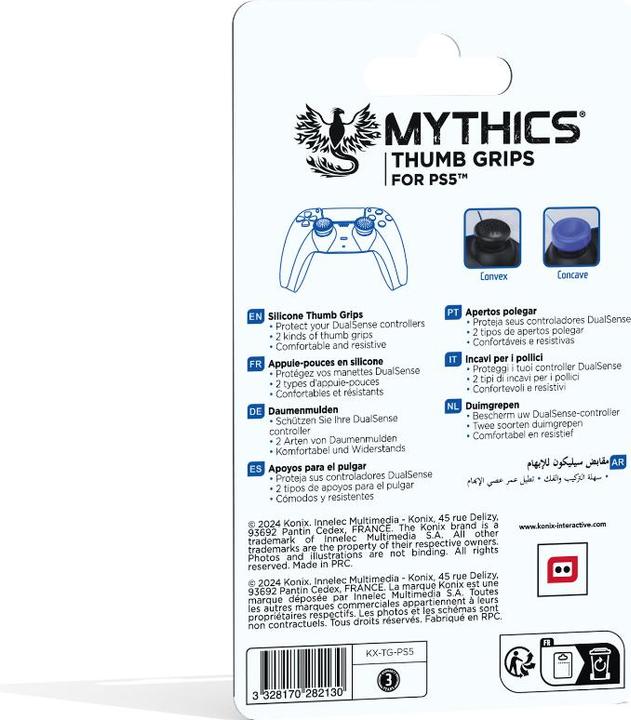 Actual product image Konix Lot de 4 appuies pouces pour manette PS5 - Mythics (PS5)