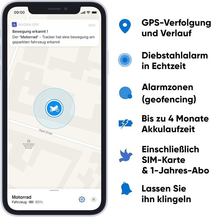 Produktbild Invoxia GPS Tracker Pro (1-jähriges ABO enthalten) (Android, iOS)