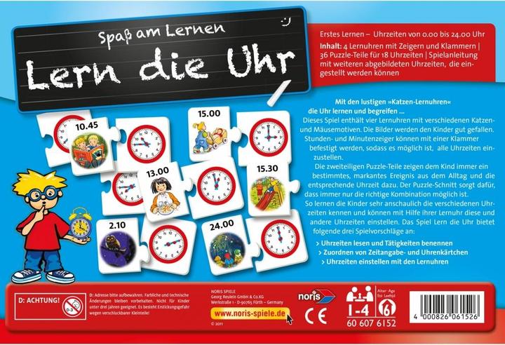 Produktbild Noris Lern die Uhr (Deutsch)