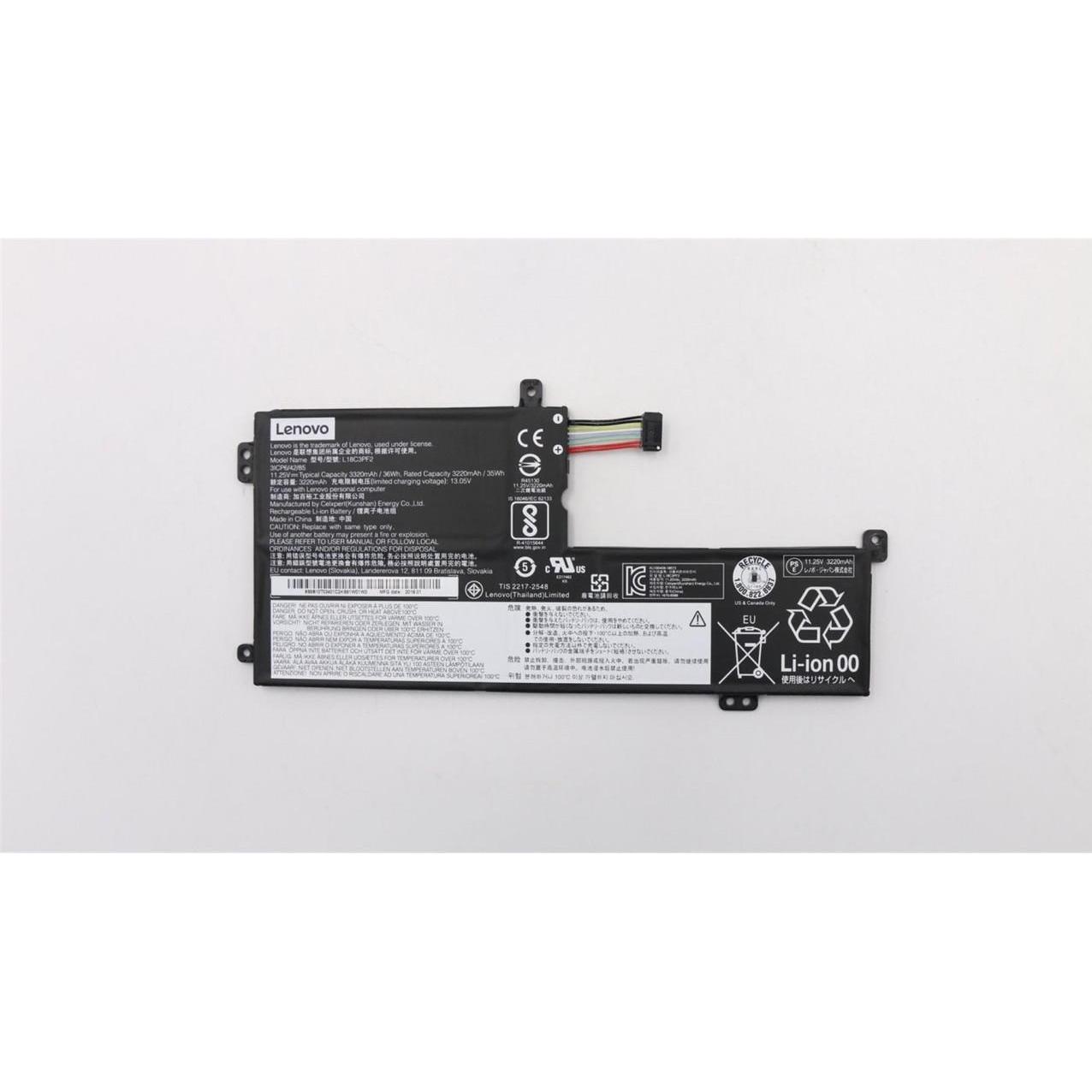 Lenovo Battery 11.25V 36Wh 3 Cell (3 Zellen, 3280 mAh), Notebook Akku