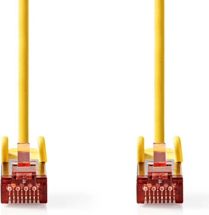Immagine prodotto Nedis Cavo Cat 6 | Spina RJ45 | Spina RJ45 | S/FTP | 1,00 m | Rotondo | LSZH | Giallo | Etichetta (S/FTP, CAT6, 1 m)
