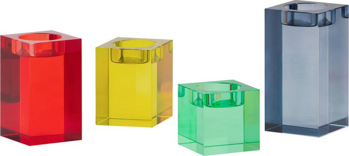 Remember Vela glass block candle holder (4 x)