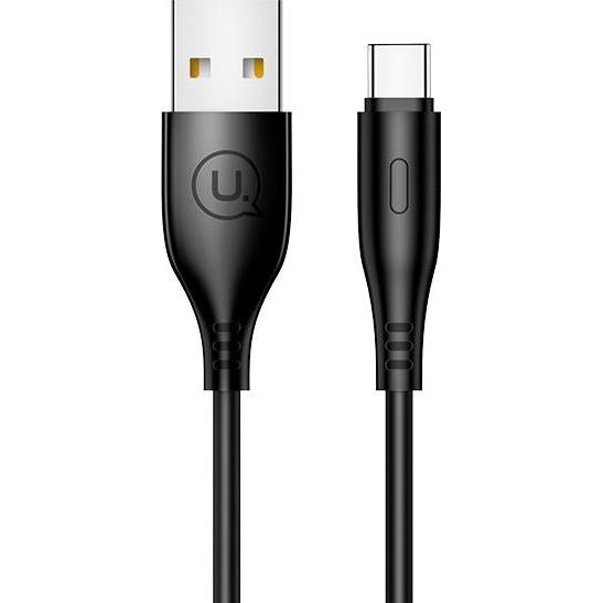 Usams Kabel U18 USB-C 2A Fast Charge 1m czarny/black SJ267USB01 (US-SJ267) (1 m, USB 3.0), USB Kabel