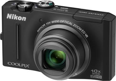 Nikon Coolpix S8100, 12MP, zoom 10x, filmati FullHD, nero (1/2,3'')