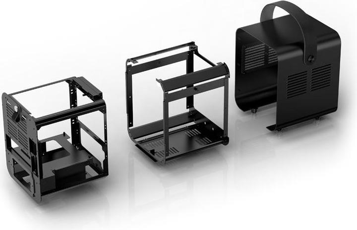 Actual product image Jonsplus BO 100 black housing (Mini-DTX, Mini-ITX)